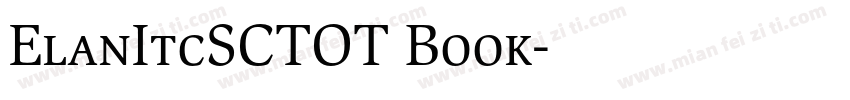 ElanItcSCTOT Book字体转换